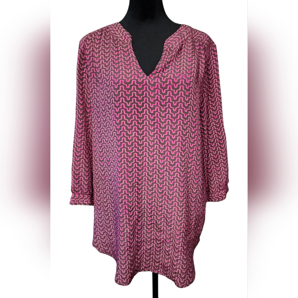 Ellie Kai 100% Silk Blouse, Womens 8